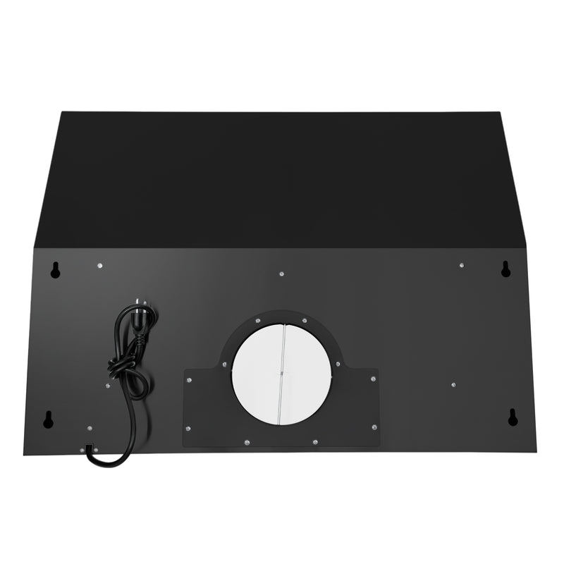 Cosmo 30-Inch Ducted Under Cabinet Range Hood with LED Lights and Permanent Filters in Matte Black (COS-KS6U30-BK)