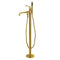 Kingston Brass English Country Freestanding Tub Faucet with Hand Shower, Brushed Brass (KS7037ABL)