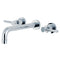Kingston Brass Concord Two-Handle Wall Mount Roman Tub Faucet, Polished Chrome (KS8021DL)