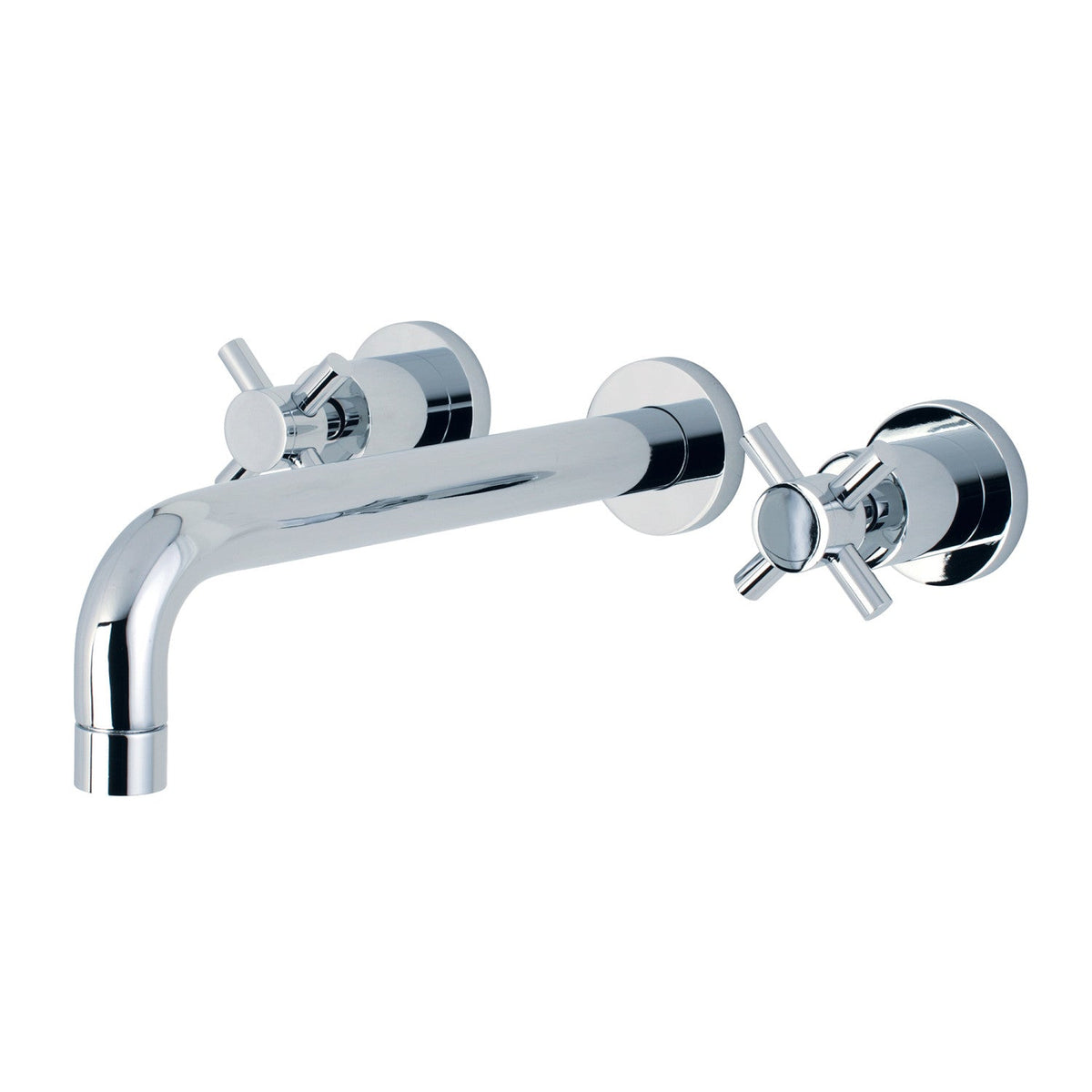 Concord Two-Handle Wall Mount Roman Tub Faucet in Polished Chrome