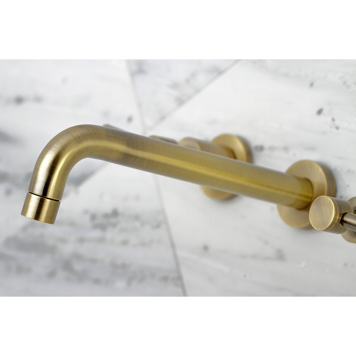 Concord Two-Handle Wall Mount Roman Tub Faucet in Antique Brass