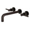 Kingston Brass Concord Two-Handle Wall Mount Roman Tub Faucet, Oil Rubbed Bronze (KS8025DL)