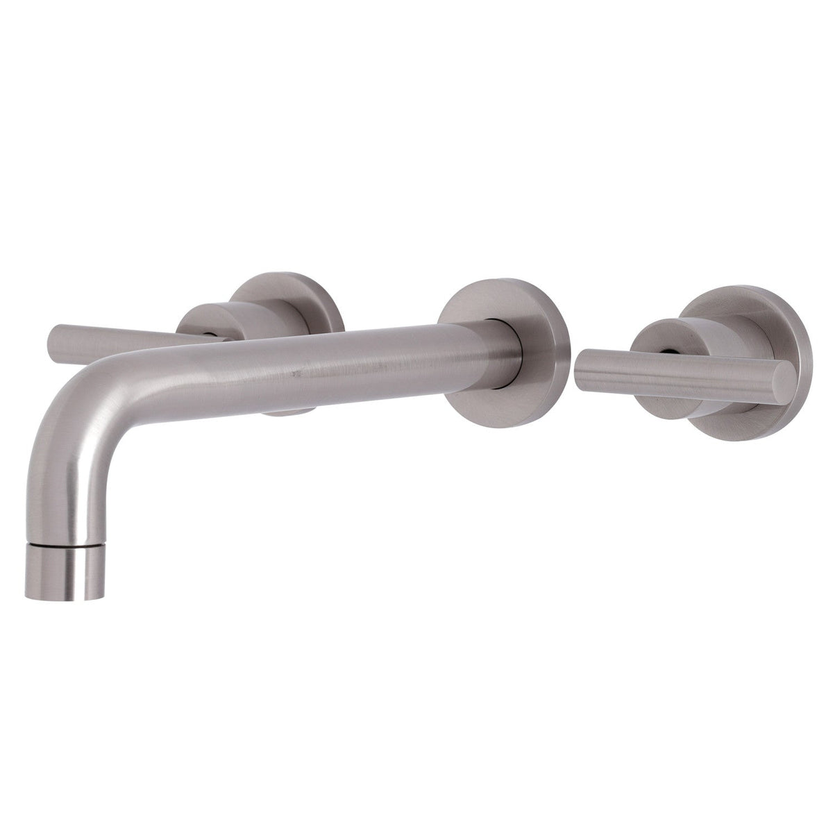 Manhattan Two-Handle Wall Mount Roman Tub Faucet in Brushed Nickel