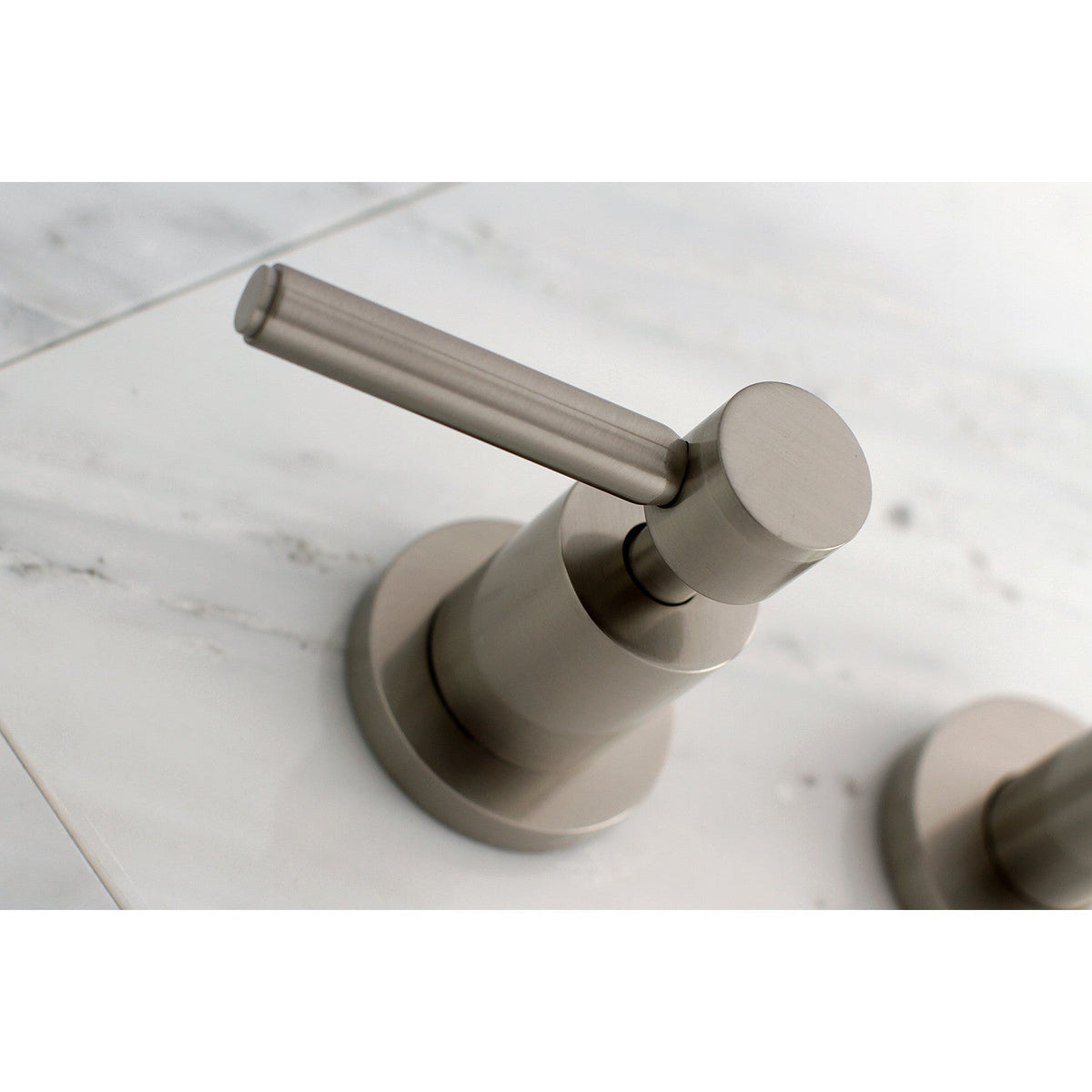 Concord Two-Handle Wall Mount Roman Tub Faucet in Brushed Nickel