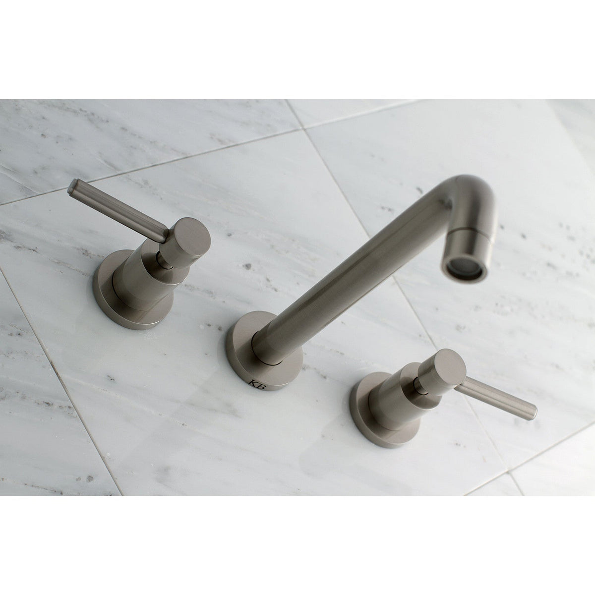 Concord Two-Handle Wall Mount Roman Tub Faucet in Brushed Nickel