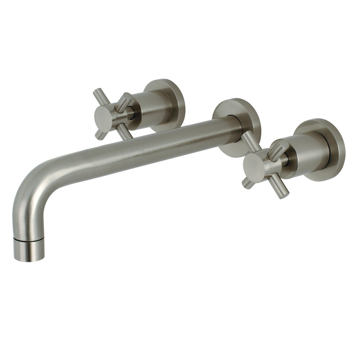 Concord Two-Handle Wall Mount Roman Tub Faucet in Brushed Nickel