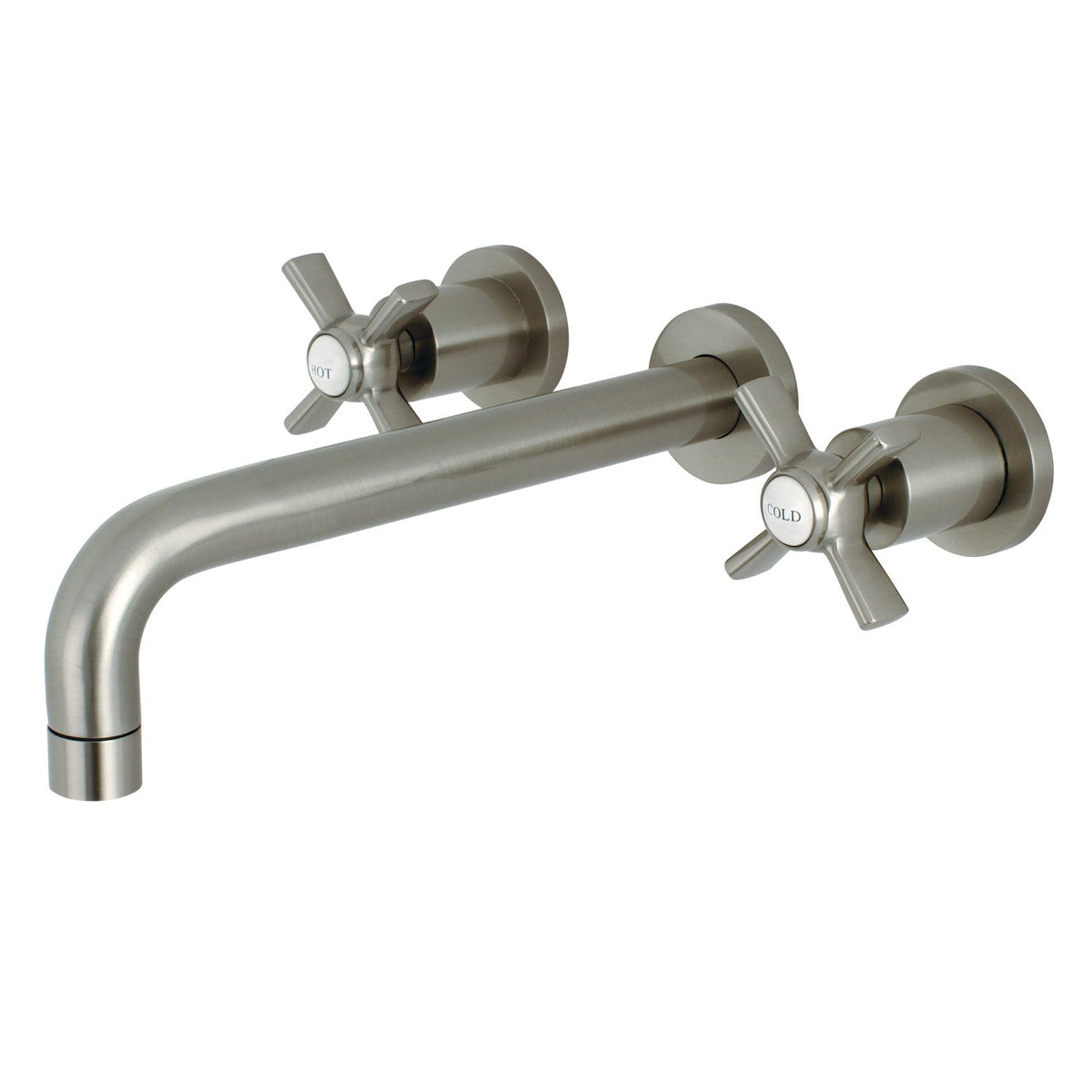 Millennium Two-Handle Wall Mount Roman Tub Faucet in Brushed Nickel