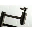 Kingston Brass Concord Wall Mount Pot Filler Faucet, Matte Black (KS8100DL)