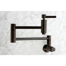 Kingston Brass Concord Wall Mount Pot Filler Faucet, Oil Rubbed Bronze (KS8105DL)