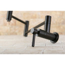 Kingston Brass Concord Wall Mount Pot Filler Faucet, Oil Rubbed Bronze (KS8105DL)