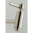 Kingston Brass Concord Wall Mount Pot Filler Faucet, Polished Nickel (KS8106DL)