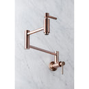 Kingston Brass Concord Wall Mount Pot Filler Faucet, Antique Copper (KS810DLAC)
