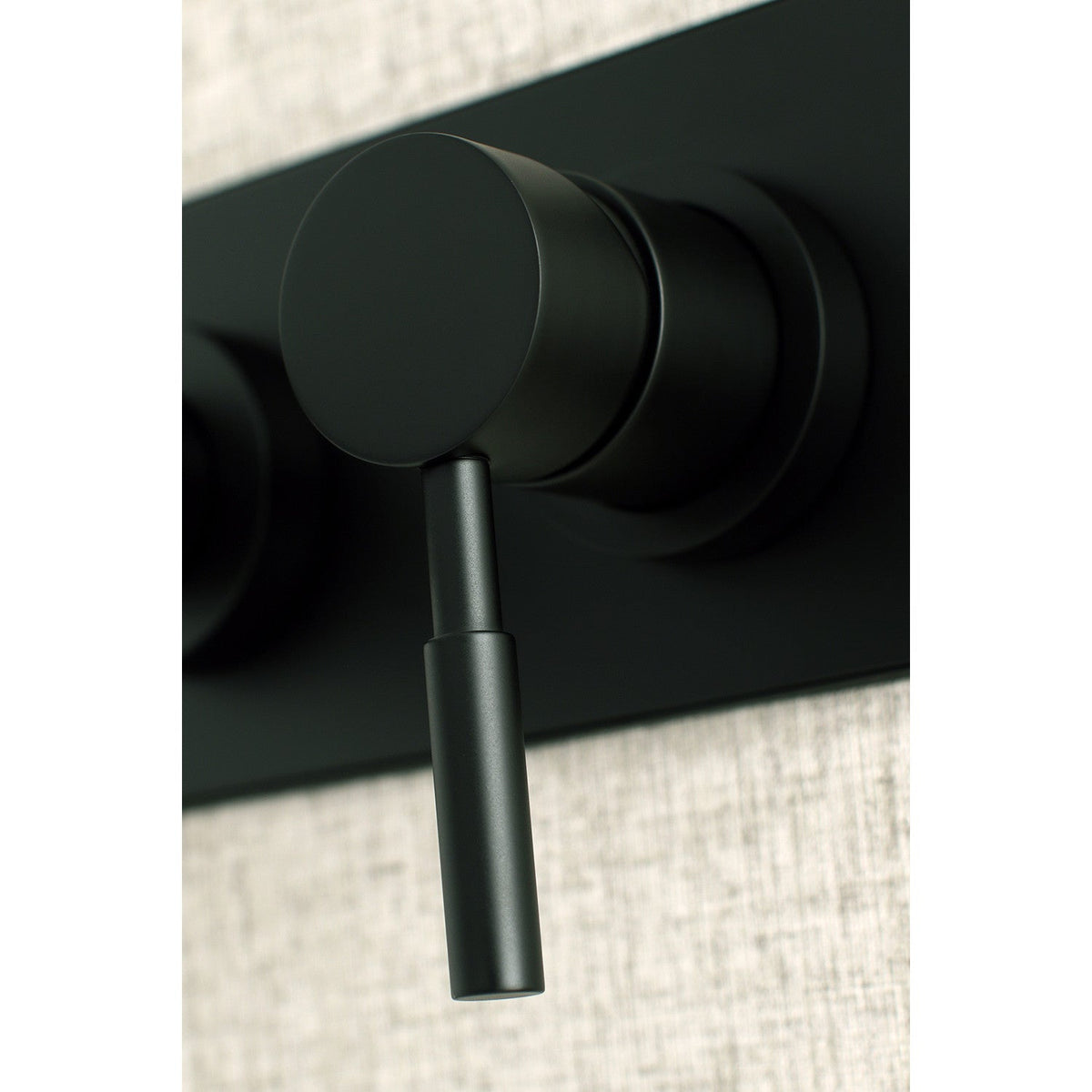 Concord Single-Handle Wall Mount Bathroom Faucet in Matte Black