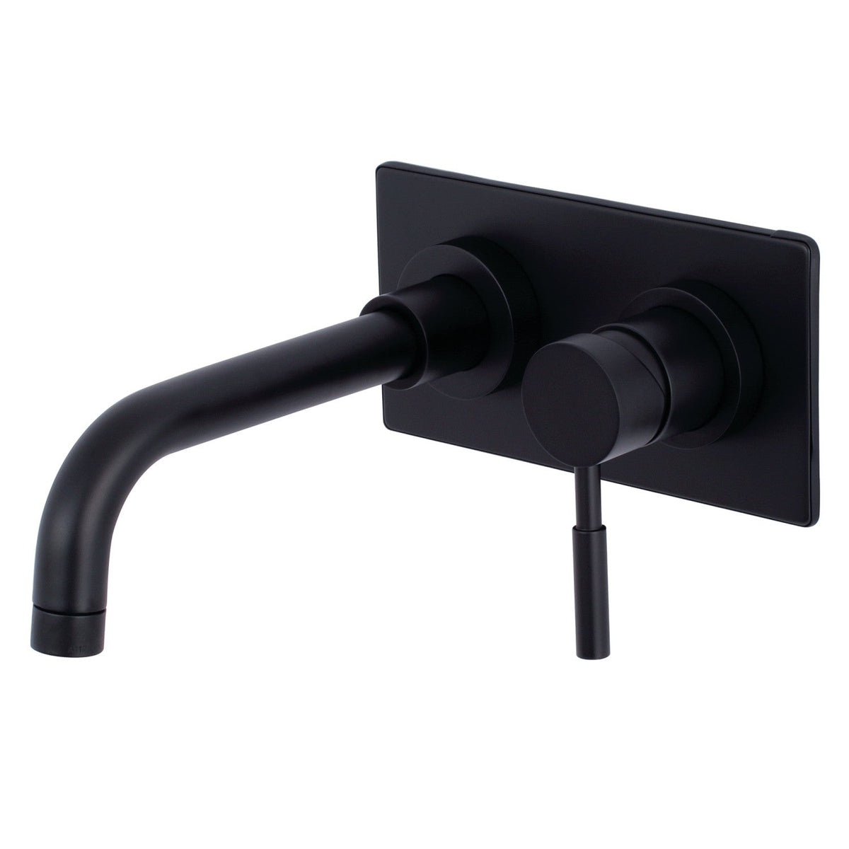 Concord Single-Handle Wall Mount Bathroom Faucet in Matte Black