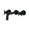 Kingston Brass Concord Double-Handle Wall Mount Bathroom Faucet, Matte Black (KS8120DX)