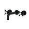 Kingston Brass Millennium Double-Handle Wall Mount Bathroom Faucet, Matte Black (KS8120ZX)