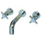 Kingston Brass Concord Double-Handle Wall Mount Bathroom Faucet, Polished Chrome (KS8121DX)