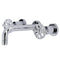 Kingston Brass Belknap Double-Handle Wall Mount Bathroom Faucet, Polished Chrome (KS8121RX)