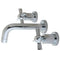 Kingston Brass Millennium Double-Handle Wall Mount Bathroom Faucet, Polished Chrome (KS8121ZX)