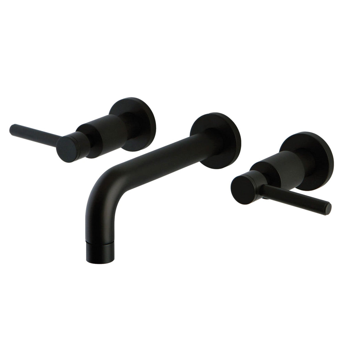 Concord Double-Handle Wall Mount Bathroom Faucet in Oil Rubbed Bronze