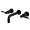 Kingston Brass Concord Double-Handle Wall Mount Bathroom Faucet, Oil Rubbed Bronze (KS8125DL)
