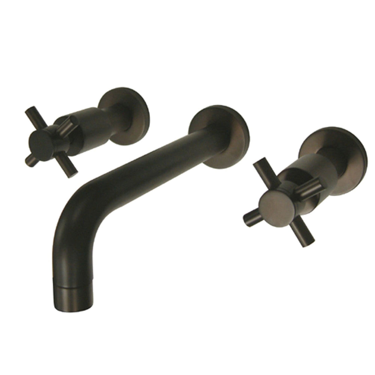 Concord Double-Handle Wall Mount Bathroom Faucet in Oil Rubbed Bronze