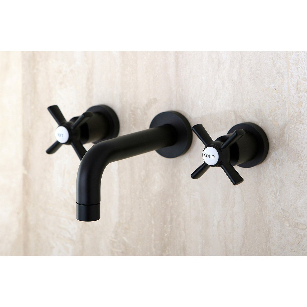 Millennium Double-Handle Wall Mount Bathroom Faucet in Oil Rubbed Bronze
