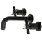 Kingston Brass Millennium Double-Handle Wall Mount Bathroom Faucet, Oil Rubbed Bronze (KS8125ZX)
