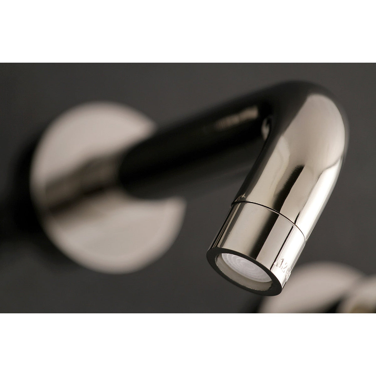 Concord Double-Handle Wall Mount Bathroom Faucet in Polished Nickel