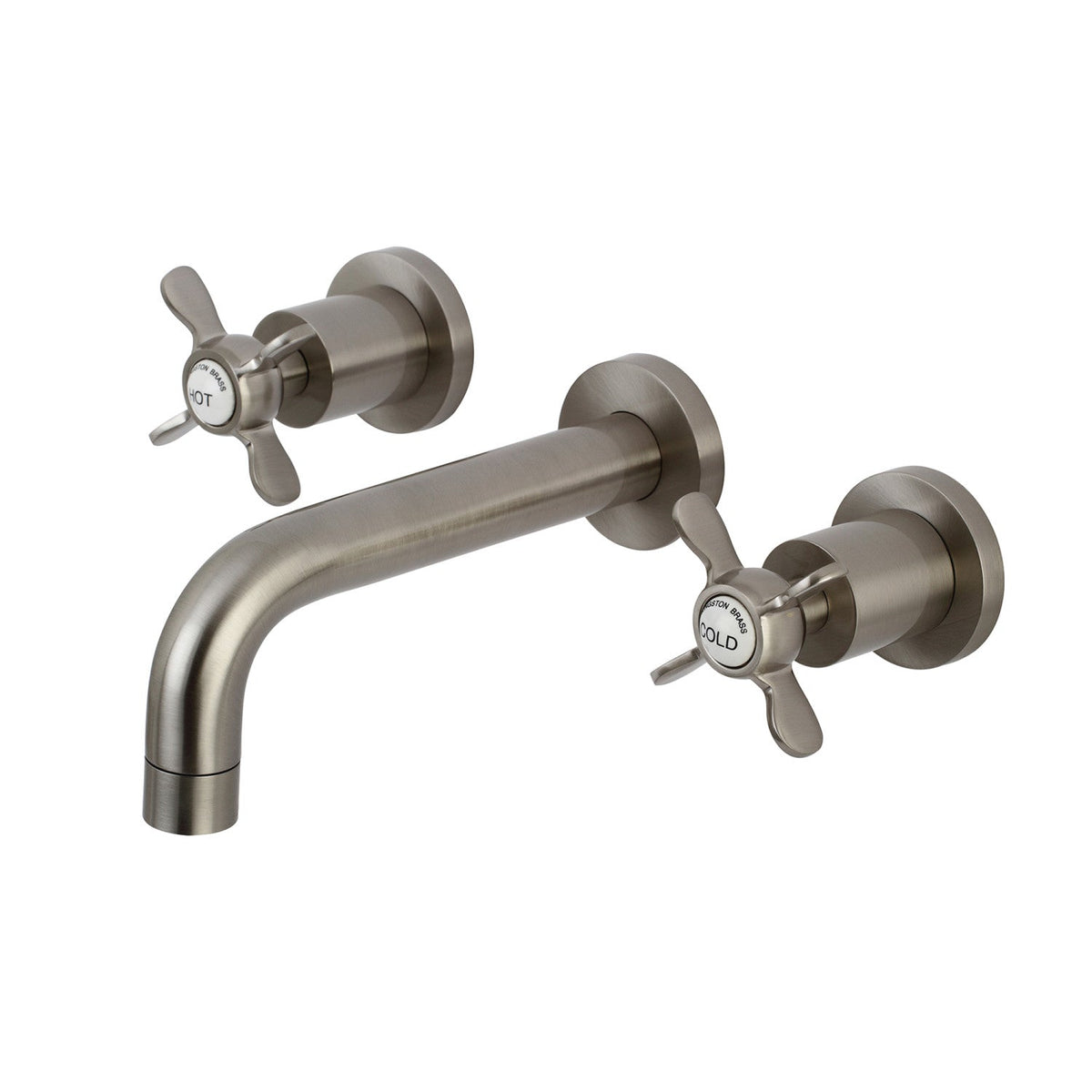 Essex Double-Handle Wall Mount Bathroom Faucet in Brushed Nickel