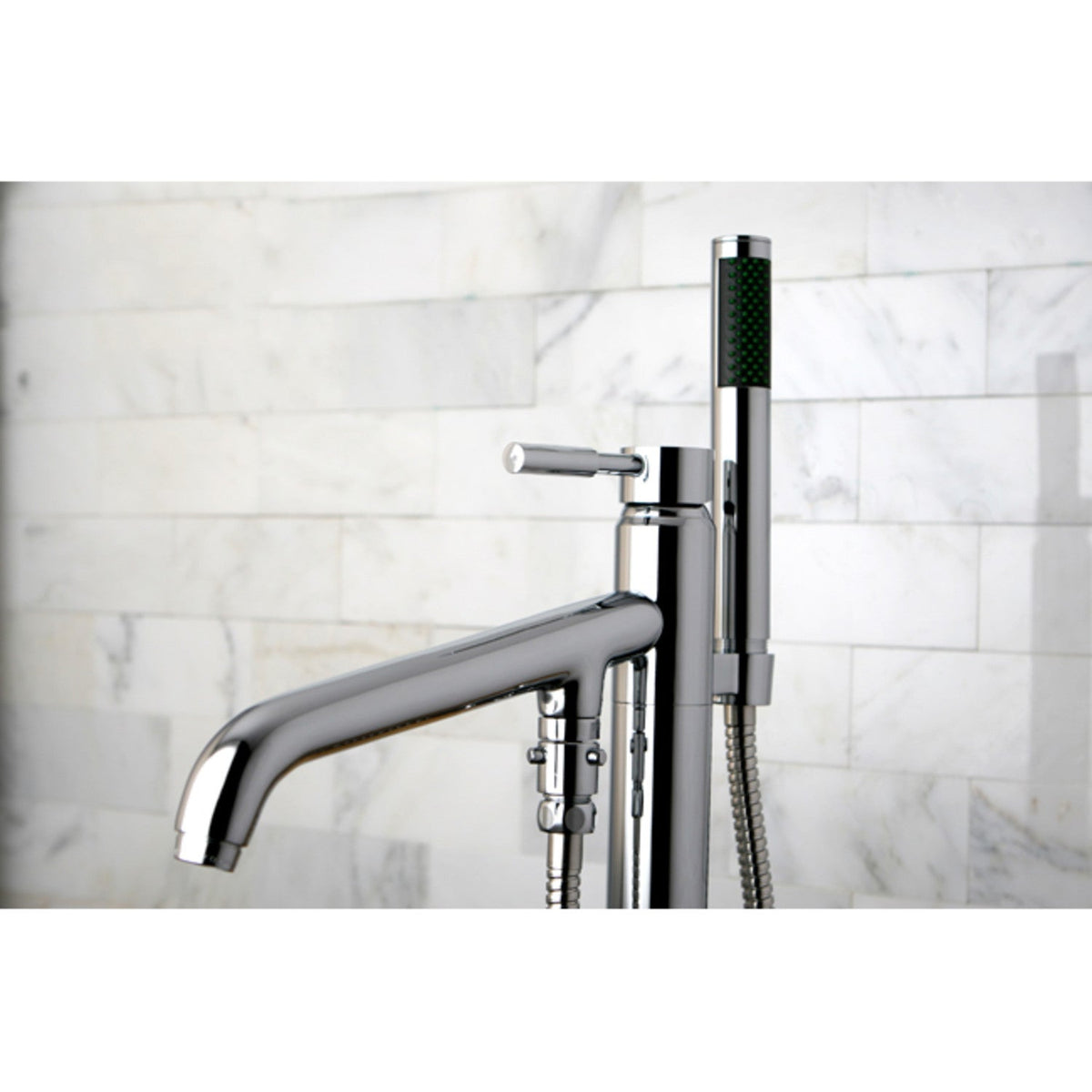 Concord Freestanding Tub Faucet with Hand Shower in Polished Chrome