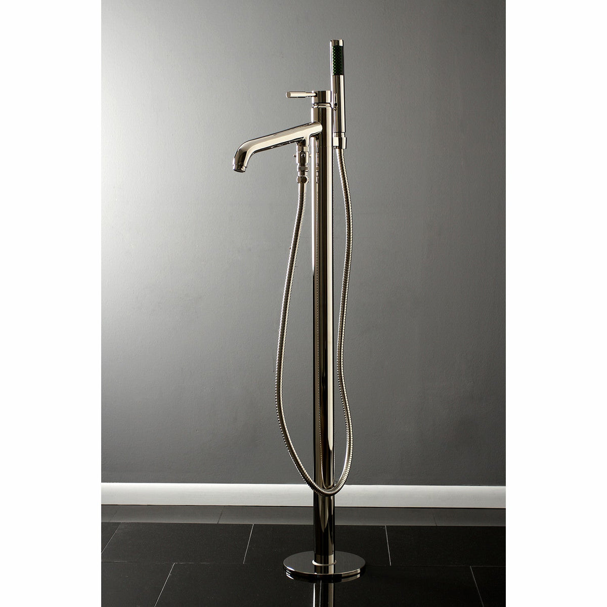 Concord Freestanding Tub Faucet with Hand Shower in Polished Nickel