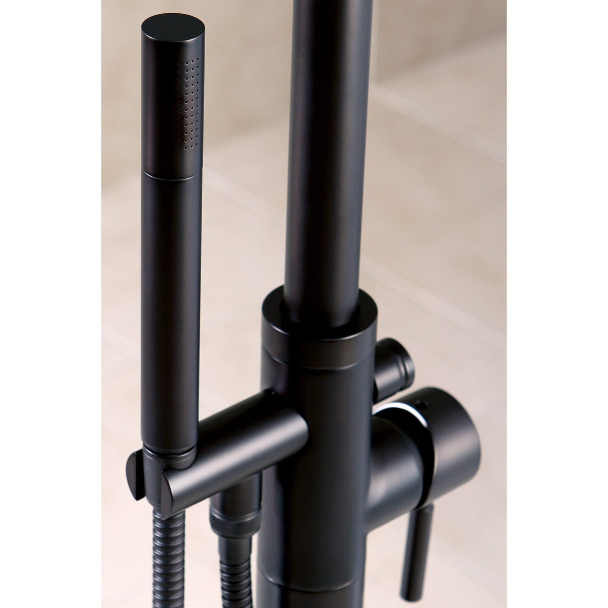 Concord Freestanding Tub Faucet with Hand Shower in Oil Rubbed Bronze