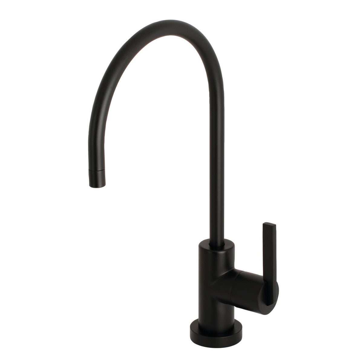 Continental Single-Handle Water Filtration Faucet in Matte Black
