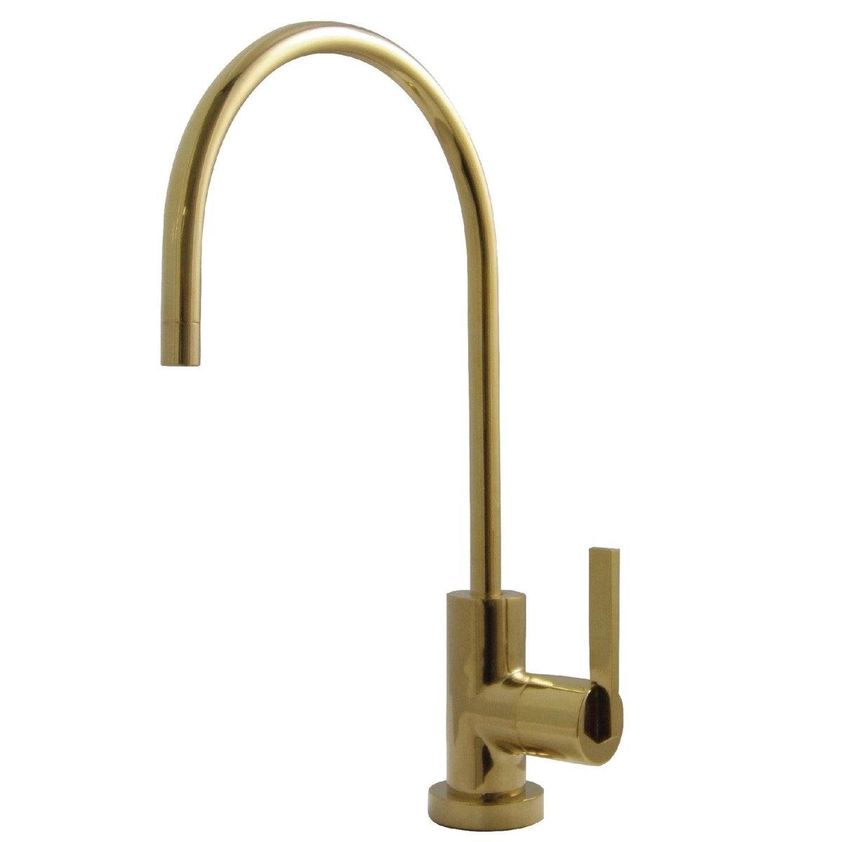 Continental Single-Handle Water Filtration Faucet in Polished Brass