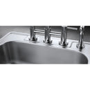 Kingston Brass Concord Bridge Kitchen Faucet with Brass Side Sprayer, Polished Chrome (KS8281DLBS)