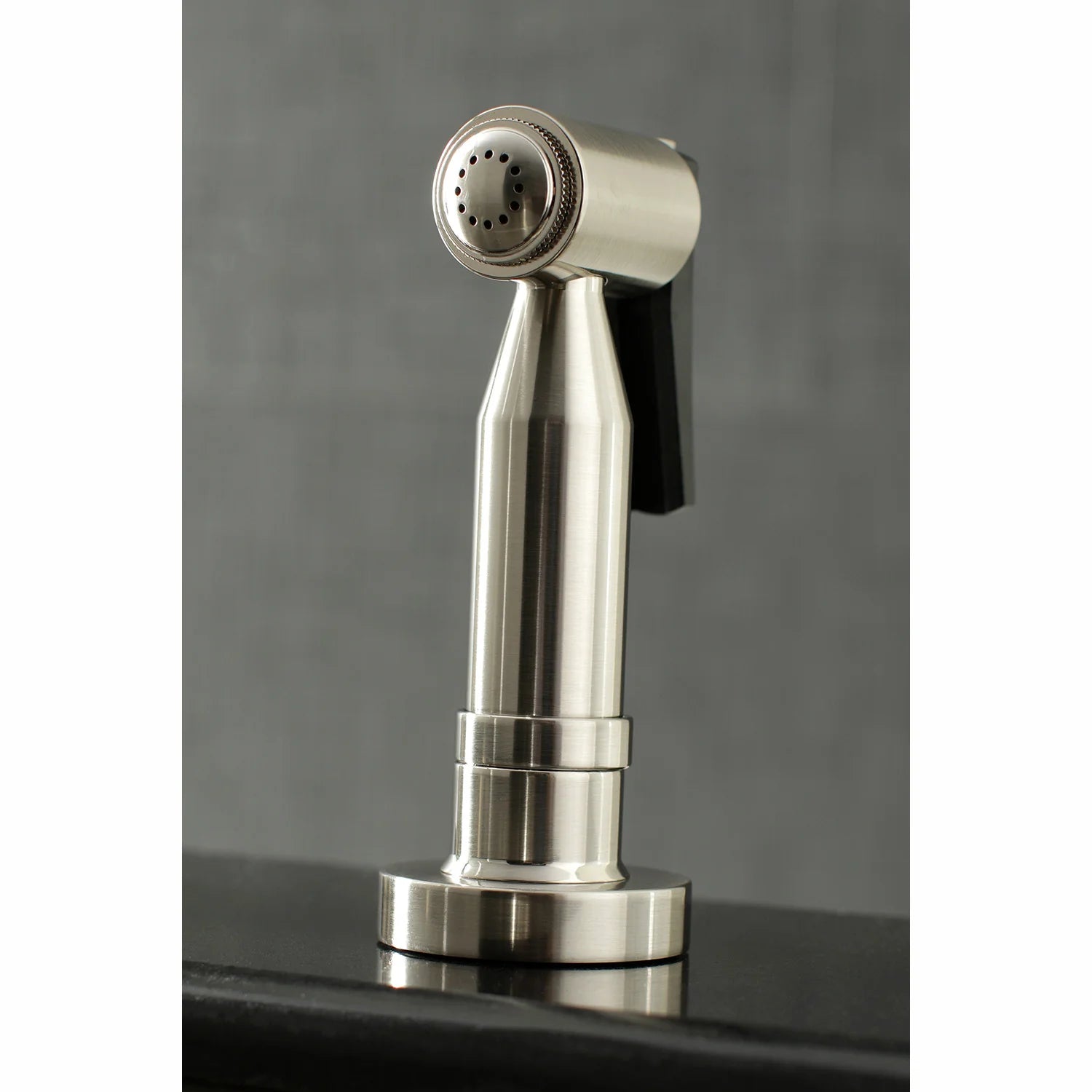 Brushed nickel kitchen faucet handheld side sprayer with spray head