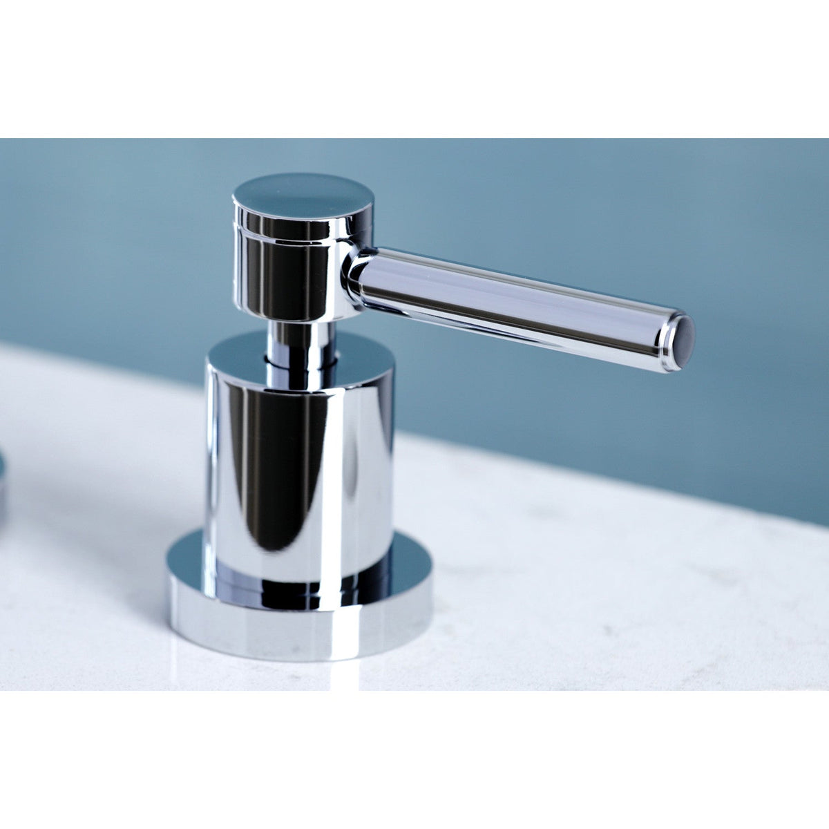 Concord Double-Handle Widespread Kitchen Faucet in Polished Chrome