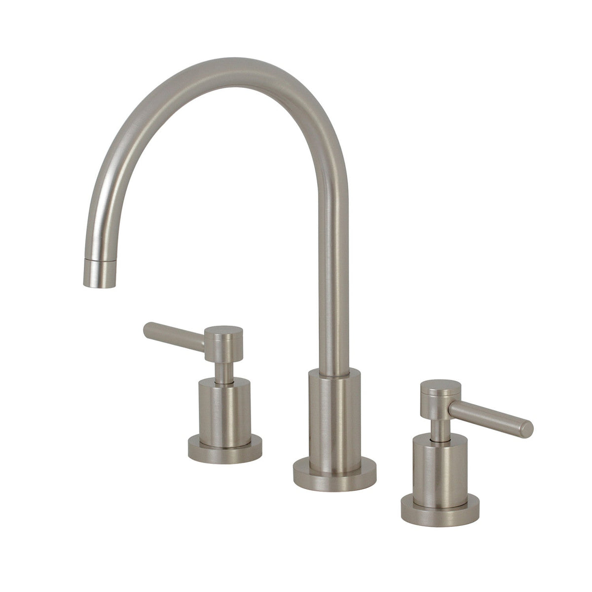 Concord Double-Handle Widespread Kitchen Faucet in Brushed Nickel