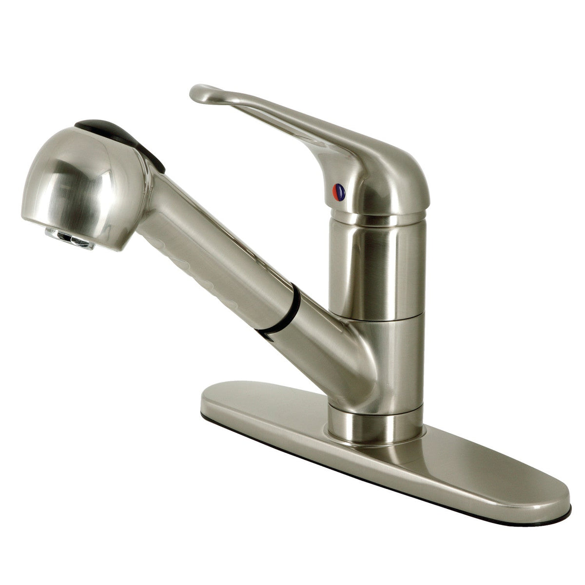 Wyndham Single-Handle Pull-Out Kitchen Faucet in Brushed Nickel