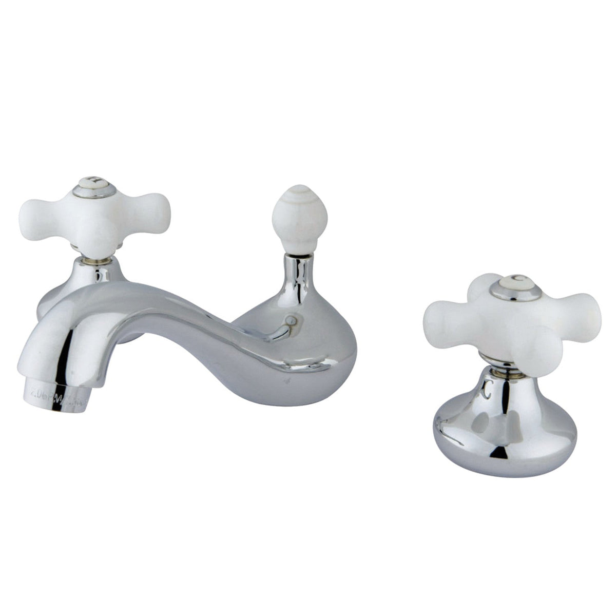 Widespread Bathroom Faucet with ABS Pop-Up Drain in Polished Chrome