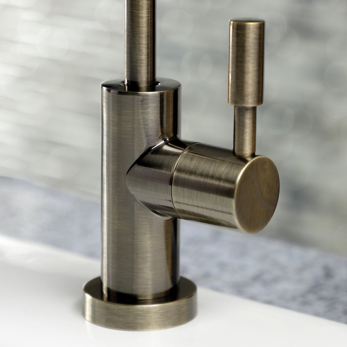 Concord Reverse Osmosis System Filtration Water Air Gap Faucet in Antique Brass