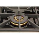 Kucht Signature 48-Inch Propane Gas Range with Convection Oven in White with White Knobs & Gold H&le (KNG481/LP-W-GOLD)