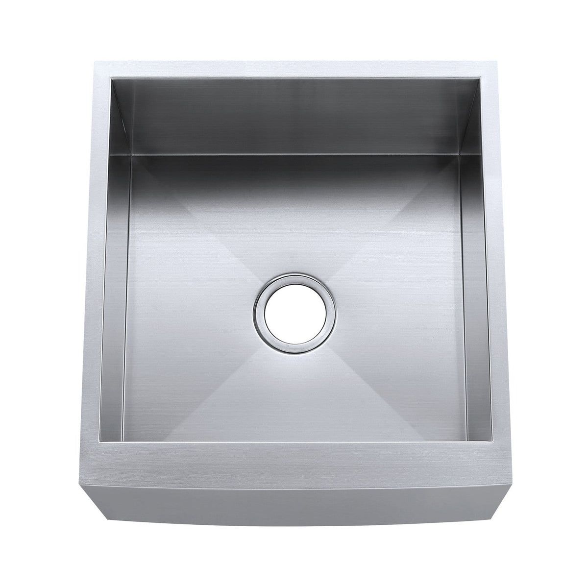 Gourmetier Apron Front Farmhouse Single Bowl Kitchen Sink in Brushed Stainless Steel