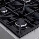 Kucht Horus 48-Inch Dual Fuel Range in Propane Gas with  6.7 cu. ft. Electric Oven & 8 Gas Burners in Stainless Steel with Digital Thermostat (KXP48-SS/LP)