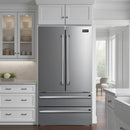 Kucht 3-Piece Appliance Package - 30-Inch Natural Gas Range with 4.2 Cu. Ft. Oven, 36-Inch Refrigerator & Dishwasher in Stainless Steel