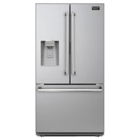 Kucht 36-Inch Standard Depth Freestanding French Door 28.9 Cu. Ft. Refrigerator with Ice and Water Dispenser in Stainless Steel (KR900X)