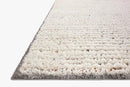 Loloi Levitt Shags in Ivory 2' 7" x 7' 6" Runner Rug (LEV-01)