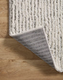 Loloi Levitt Shags in Ivory and Grey 4' x 6' Accent Rug (LEV-02)