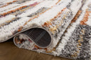 Loloi Levitt Shags in Ivory and Sunset 2' 7" x 12' Runner Rug (LEV-03)